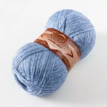 Пряжа "Angora Gold Simli" 75% акрил, 20% шерсть, 5% металлик 500м/100гр (221)