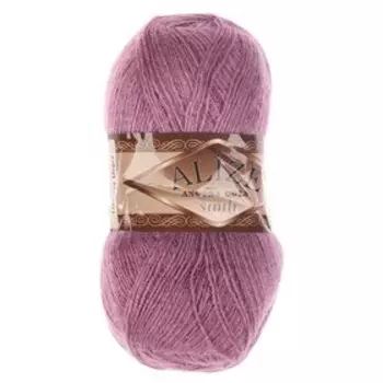 Пряжа "Angora Gold Simli" 75% акрил, 20% шерсть, 5% металлик 500м/100гр (28 яр.сух роза)