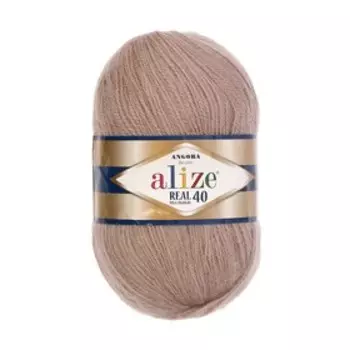 Пряжа "Angora real 40" 60% акрил, 40% шерсть 430м/100гр (541 норка)