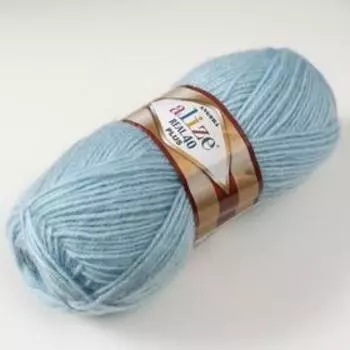 Пряжа "Angora Real 40 Plus" 40% шерсть, 60% акрил 225м/100гр (114 талая вода)