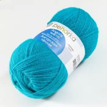 Пряжа "Ангорская тёплая" 40% шерсть, 60% акрил 480м/100гр (335 изумруд)