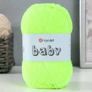 Пряжа "Baby" 100% акрил 150м/50гр (8232 лимонный)