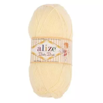 Пряжа "Baby Best" 10% бамбук, 90% акрил 240м/100гр (01 кремовый)