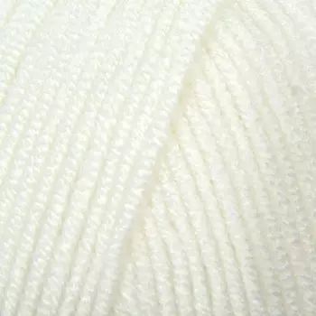 Пряжа "Baby Best" 10% бамбук, 90% акрил 240м/100гр (55 белый)