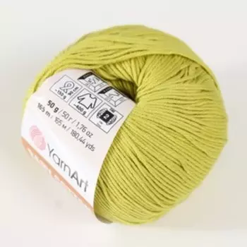 Пряжа "Baby cotton" 50% акрил 50% хлопок 165м/50гр (436 липа)