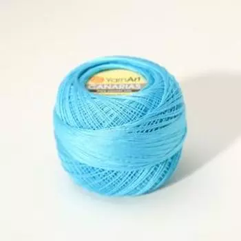 Пряжа "Canarias" 100% мерсериз. хлопок 203м/20г (0008 бирюза)