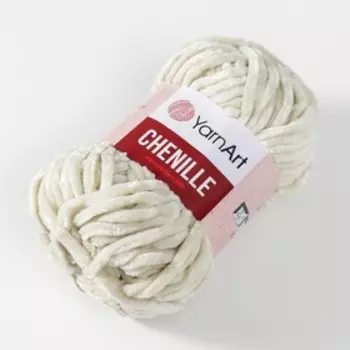 Пряжа "Chenille" 100% микрополиэстер 90м/100гр (545 сливочный)