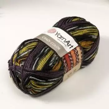 Пряжа "Crazy color" 25% шерсть, 75% акрил 260м/100гр (170)