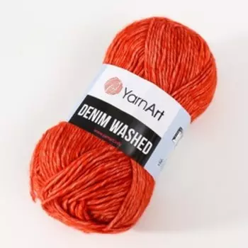 Пряжа "Denim Washed" 20% акрил 80% хлопок 130м/50гр (915 терракот)