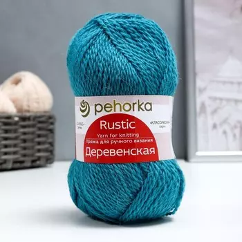 Пряжа "Деревенская"100% шерсть 250м/100гр (591-лагуна)