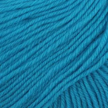 Пряжа "Детский каприз" 50%мериносовая шерсть, 50% фибра 225м/50гр (583-Бирюза)