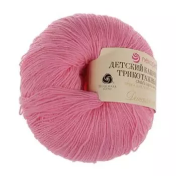 Пряжа "Детский каприз трикотажный" 50%меринос. шерсть, 50% фибра 400м/50гр (11 яр. Розовый)