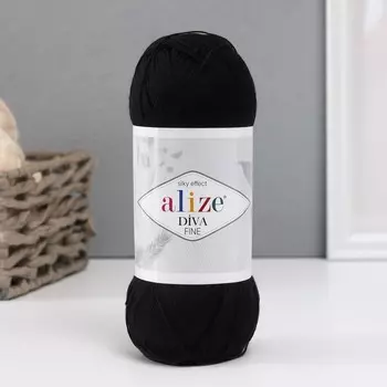 Пряжа для вязания спицами, крючком ALIZE, Diva Fine, 100% микрофибра, 600 м/100 г, (60)