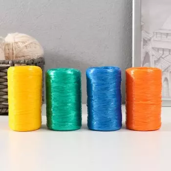 Пряжа для ручного вязания 100% полипропилен 200м/50гр. (Набор № 4, 4 шт. цвет МИКС)