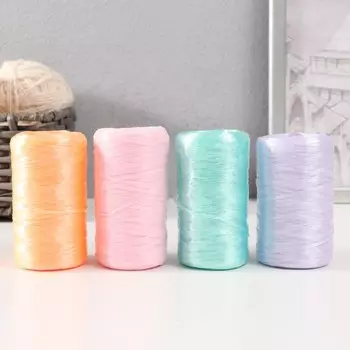 Пряжа для ручного вязания 100% полипропилен 200м/50гр. (Набор №3, 4 шт. цвет МИКС)