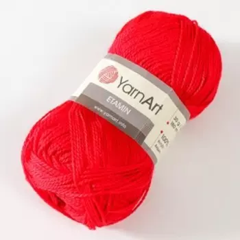 Пряжа "Etamin" 100% акрил 180м/30гр (434 красный)
