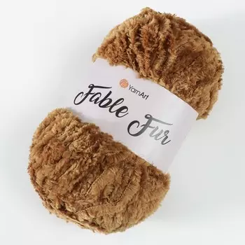 Пряжа "Fable Fur" 100% микрополиэстер 100м/100гр (970 бежевый)