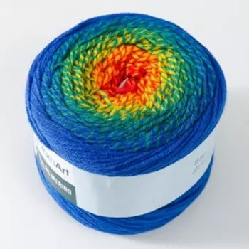 Пряжа "Flowers Merino" 75% акрил, 25% шерсть 590м/225г (535 радужный)