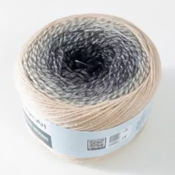 Пряжа "Flowers Merino" 75% акрил, 25% шерсть 590м/225г (553 бежевый-моренго)