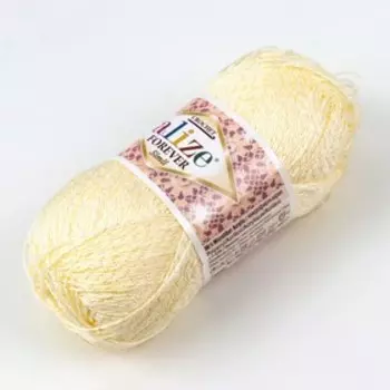 Пряжа "Forever Chrochet simli" 96% микрофибра акрил, 4% металлик 280м/50гр (01)