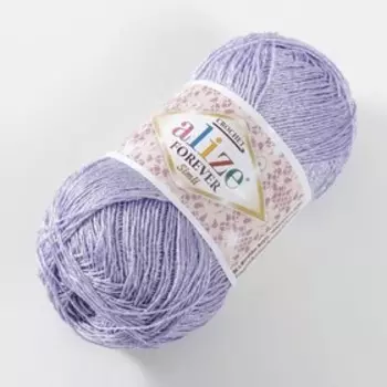 Пряжа "Forever Chrochet simli" 96% микрофибра акрил, 4% металлик 280м/50гр (158)