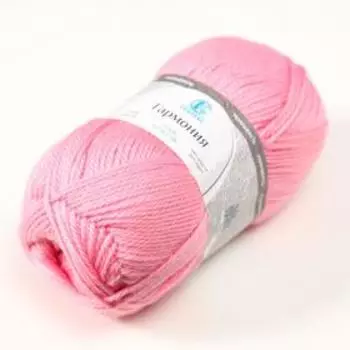 Пряжа "Гармония" 50% шерсть, 50% акрил 245м/100гр (056 розовый)