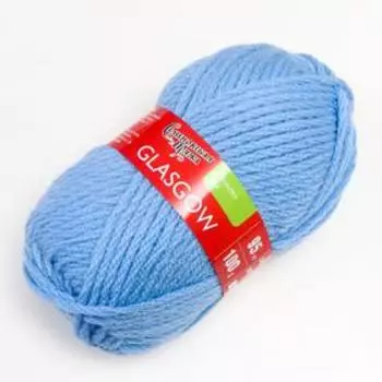 Пряжа Glasgow (Глазго) 50% шерсть англ кроссбред, 50% акрил 95м/100гр (3 голубой)