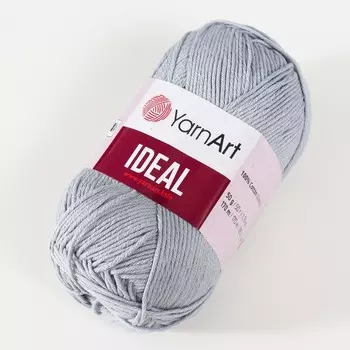 Пряжа "Ideal" 100% хлопок 170м/50гр (244 серый)