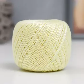 Пряжа "Iris" 100% хлопок мерсеризованный 138м/20гр (0912 шампанское)