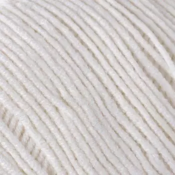 Пряжа для вязания спицами, крючком YarnArt, Jeans, 55% хлопок, 45% акрил, 160 м/50 г, (01 белый)