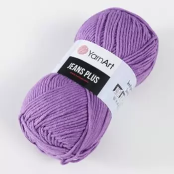Пряжа "Jeans plus" 55% хлопок, 45% акрил 160м/100гр (72 фиалка )