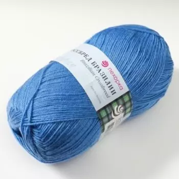 Пряжа "Кроссбред Бразилии" 50%меринос.шерсть, 50% акрил 500м/100гр (98-Лесн.колокольчик)