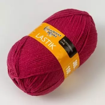 Пряжа Lastik (Ластик) 28% имп.мер.шерсть,69% акрил, 3% эластан 365м/100гр брусн_v2 (70051)