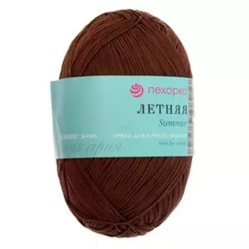 Пряжа "Летняя" 100%мерсеризованный хлопок 330м/100гр (513-Кора)