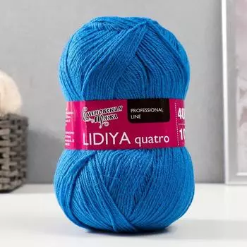 Пряжа Lidiya quatro (Лидия кватро) 50% шерсть, 50% акрил 400м/100гр (131 мадонна)
