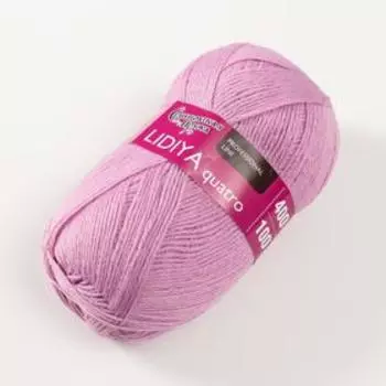 Пряжа Lidiya quatro (Лидия кватро) 50% шерсть, 50% акрил 400м/100гр (220 астра)