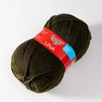 Пряжа Lina (Лина) 100% акрил 215м/100гр олива (235)