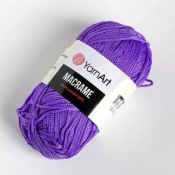 Пряжа "Macrame Макраме" 100% полиэстер 130м/90гр (135 сирень)