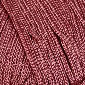 Пряжа "Macrame Макраме" 100% полиэстер 130м/90гр (141 брусника)