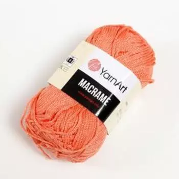 Пряжа для вязания спицами, крючком YarnArt, «Macrame Макраме», 100% полиэстер, 130 м/90 г, (160 св. коралл)