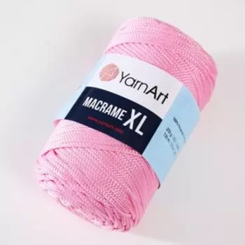 Пряжа "Macrame XL" 100% полиэстер 130м/250г (147 розовый)