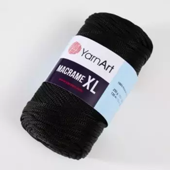 Пряжа "Macrame XL" 100% полиэстер 130м/250г (148 черный)