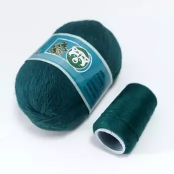 Пряжа "Mink wool" 90% пух норки,10% полиамид 350м/50гр + нитки (805 - бутылка)