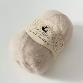 Пряжа "Mohair Fashion" 35% мохер, 28% мериносовая шерсть, 37% нейлон 550м/100гр (16 натураль