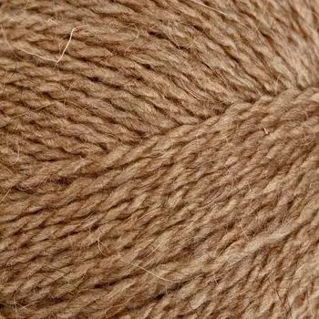 Пряжа "Монгольский верблюд" 50%вербл.шерсть, 50%акрил объёмный 300м/100гр (412-верблюжий)