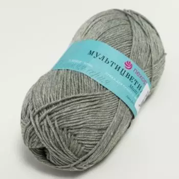 Пряжа "Мультицветная" 65%полиэстер, 35%хлопок 180м/50гр (38-Полынь)
