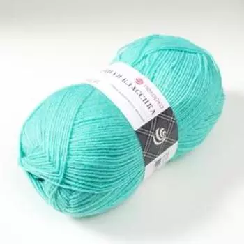 Пряжа "Народная классика" 30%шерсть, 70% акрил 400м/100гр (581-Св.изумруд)