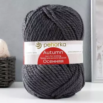 Пряжа "Осенняя" 25% шерсть, 75% ПАН 150м/200гр (393-Св.моренго)