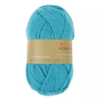 Пряжа "Осенняя" 25% шерсть, 75% ПАН 150м/200гр (45-Т.бирюза)