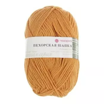 Пряжа "Пехорская шапка" 85% меринос.шерсть, 15% акрил 200м/100гр (340 листопад)